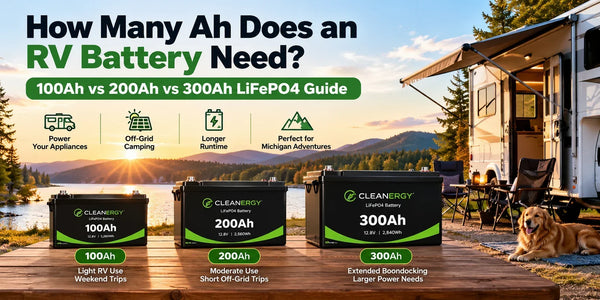 How Many Ah Does an RV Battery Need? 100Ah vs 200Ah vs 300Ah LiFePO4 Guide