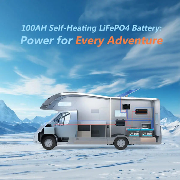 100ah self heating lifepo4 battery power for every adventure