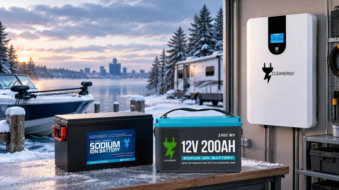 Cleanergy cold-weather LiFePO4 batteries for Michigan RV marine solar and home backup applications
