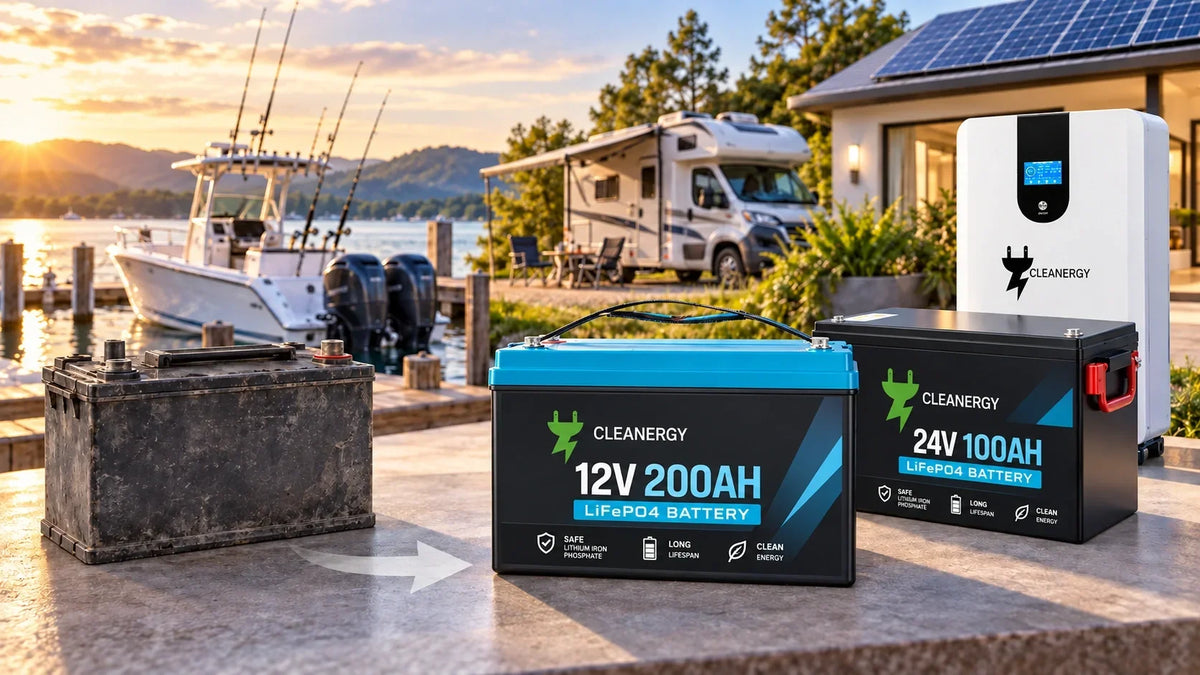 LiFePO4 vs Lead-Acid Batteries: Best Replacement Guide for Boats, RVs and Solar