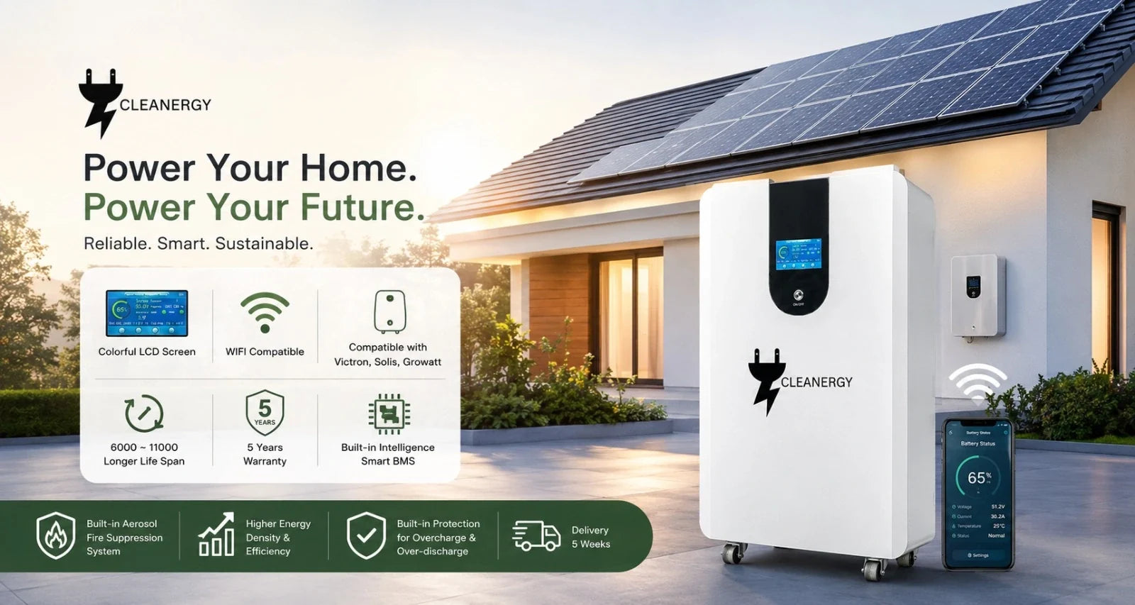 Home Power Storage Battery 51.2V 300Ah 15.3kWh