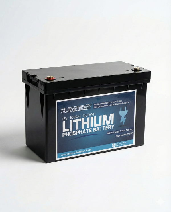 Lithium Phosphate 12V 100Ah 1200Wh Battery