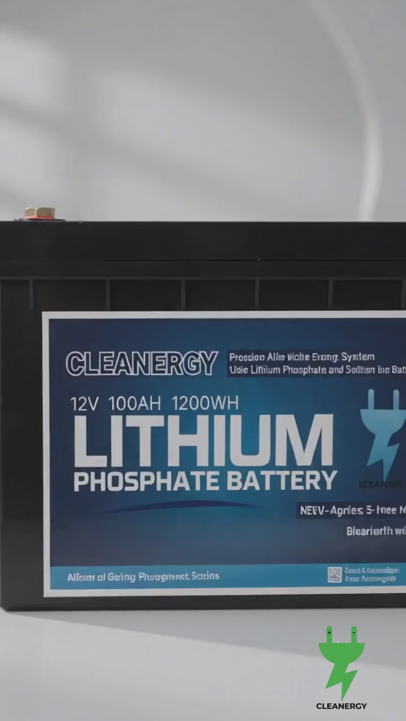 Cleanergy LiFePO4 battery product video preview