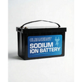 Black rectangular cleanergy sodium ion starting battery 12v 200ah with high cold cranking and carrying handle